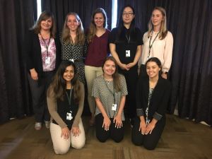 Summer interns pose for a photo with internship program director, Eileen Walker