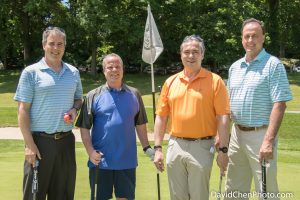 men golfing 